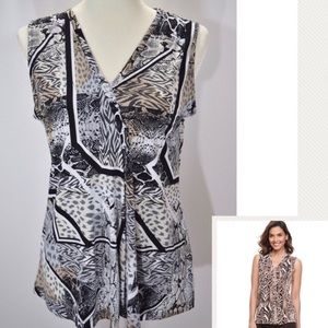 NWT Women’s Pleated Dressy V-Neck Tank Top